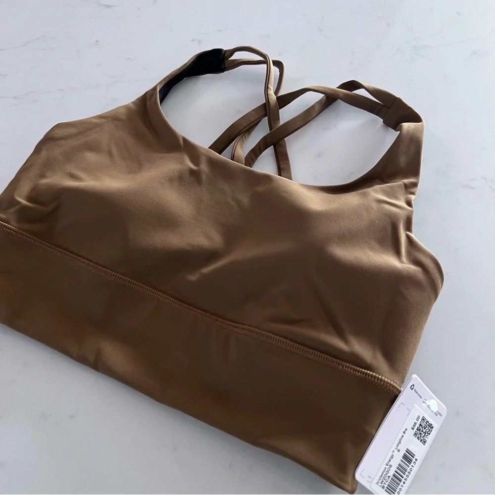 lululemon athletica Brown Cross-Back Sports Bra